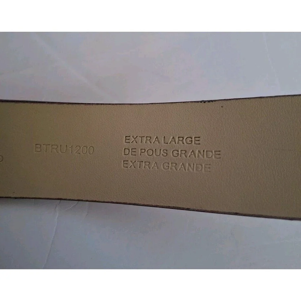 Liz Claiborne Carmel Brown Leather Belt Size XL New Minimalist